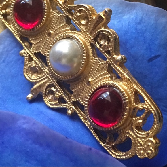 Vintage bar pin Victorian style - Picture 2 of 8